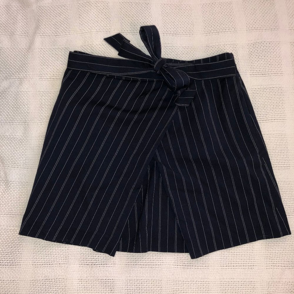 Banana Republic Navy Blue Pinstripe Skirt